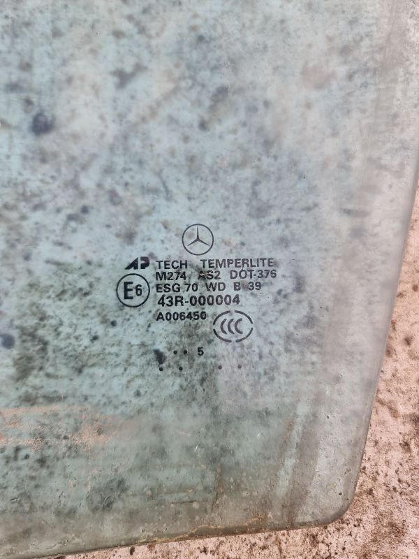 A006450 Mercedes-Benz ML-CLASS 2005 Durvju stikls - PRIEKŠA PA KREISI - Thumbnail 3