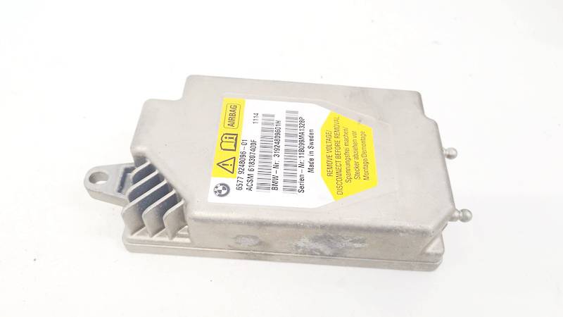 6577924809601 BMW 5-Series 2010 SRS AIRBAG KOMPIUTERIS - ORO PAGALVIU VALDYMO BLOKAS