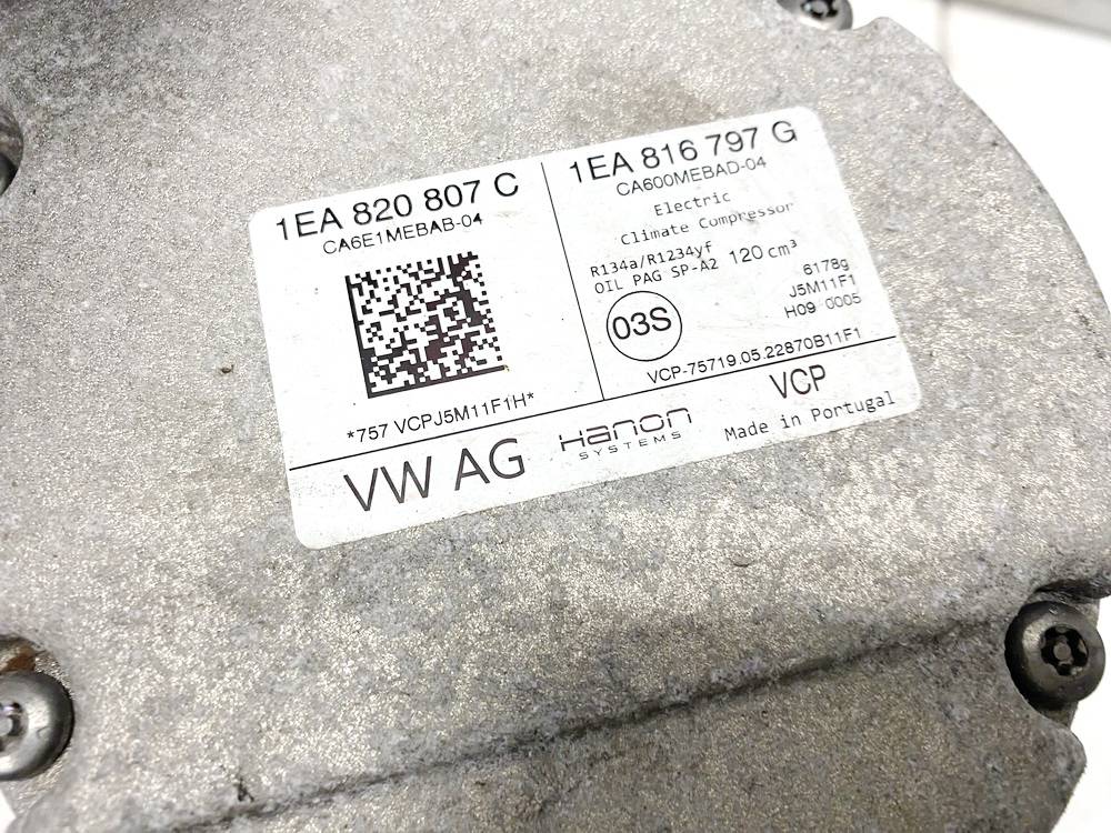 1EA820807C Cupra Born 2022 AC AIR Compressor Pump - Thumbnail 4