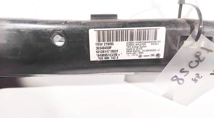 30340459F Skoda Superb 2005 Roof SRS - FRONT RIGHT - Thumbnail 2