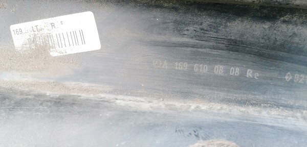 A1696100808R Mercedes-Benz A-CLASS 2005 Plastmasas labās puses slieksnis - Thumbnail 3