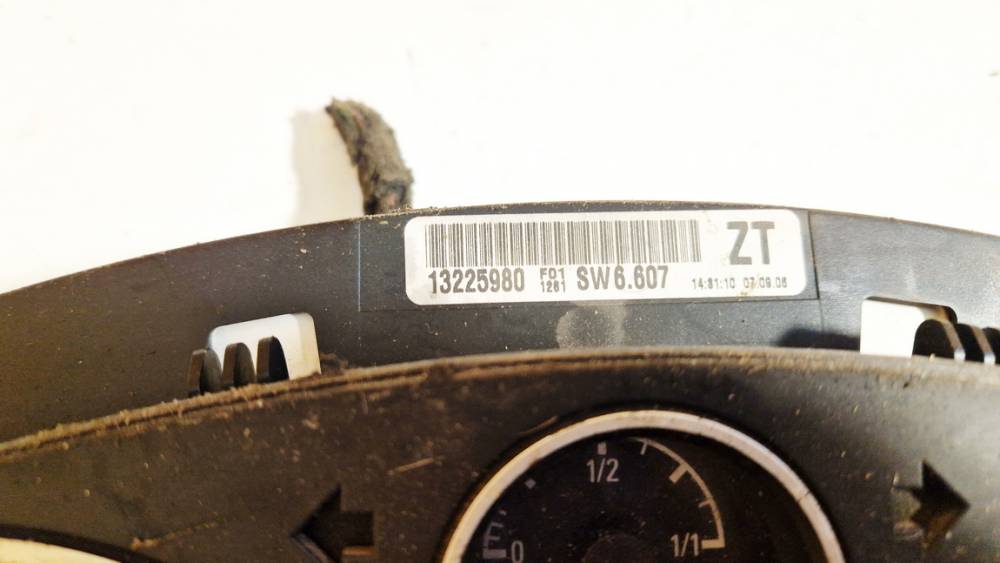 13225980 Opel Zafira 2006 Speedometers - Cockpit - Speedo Clocks Instrument - Thumbnail 2