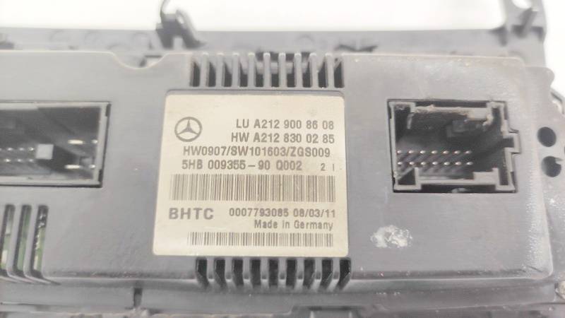 A2129008608 Mercedes-Benz E-CLASS 2015 Climate Control Panel (heater control switches) - Thumbnail 3