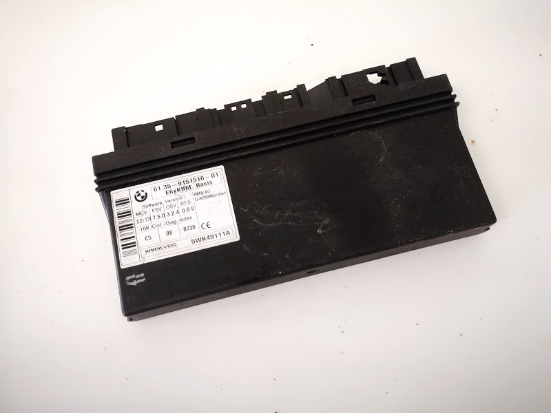 61359151516 BMW 5-Series 2005 General Module Comfort Relay (Unit)
