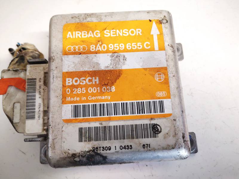 8A0959655C Audi A6 2001 srs-turvatyynyn tietokone – turvatyynyn ohjausyksikkö - Thumbnail 2