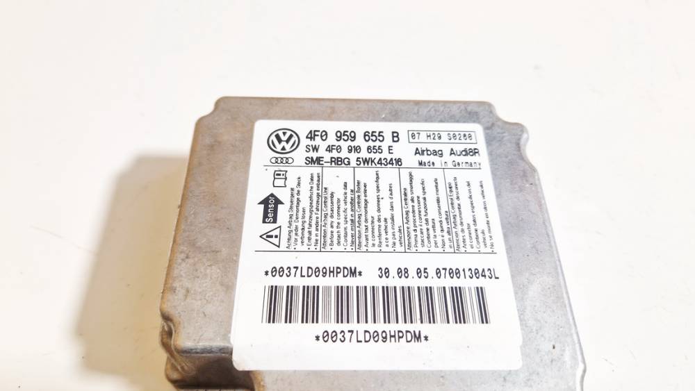 4F0959655B Audi A6 2005 Airbag crash sensors module - Thumbnail 2