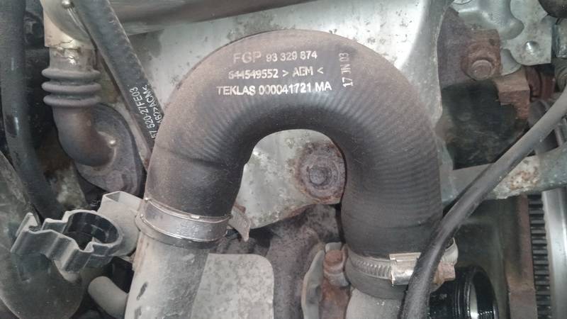 93329874 Opel Meriva 2004 TURBO INTERCOOLER PIPE HOSE