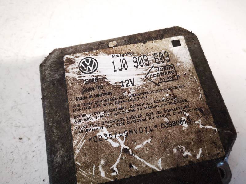 1J0909603 Skoda Octavia 1999 SRS AIRBAG KOMPIUTERIS - ORO PAGALVIU VALDYMO BLOKAS - Thumbnail 2