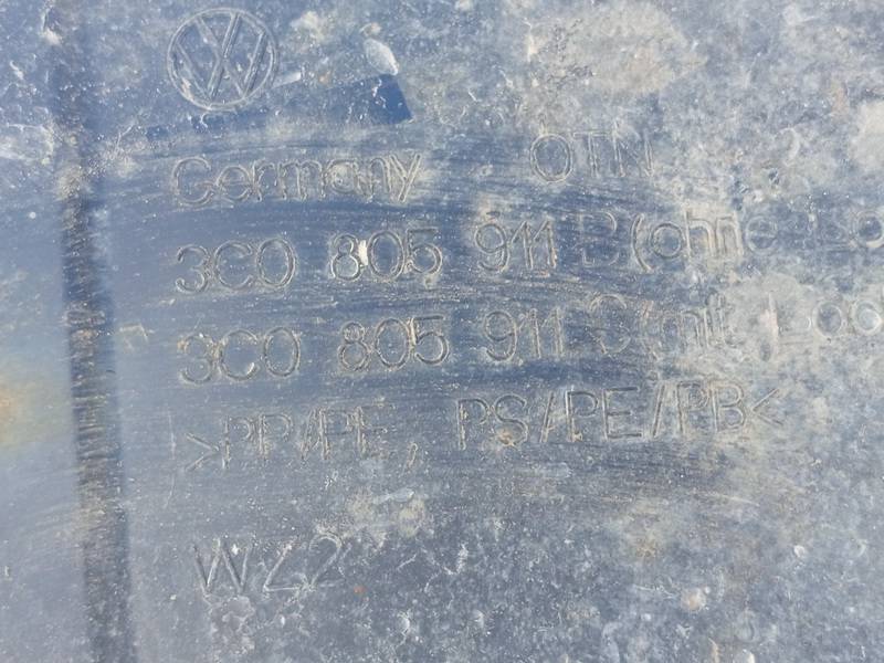 3C0805911B Volkswagen Passat 2005 Plastic Inner Fender - FRONT LEFT - Thumbnail 3