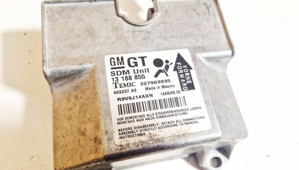 13188855 Opel Astra 2006 Airbag crash sensors module - Thumbnail 2