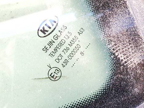 DOT736M355AS3 Kia Ceed 2008 Szyba okna ćwierćowego narożnego - TYLNE PRAWE - Thumbnail 2