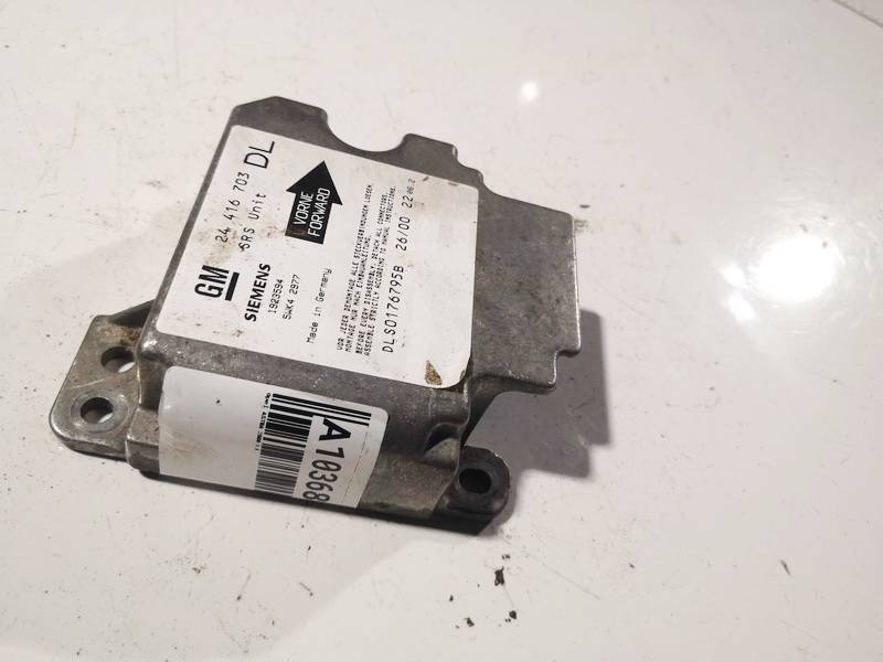 24416703 Opel Astra 2000 Komputer SRS airbag – moduł sterujący poduszek powietrznych