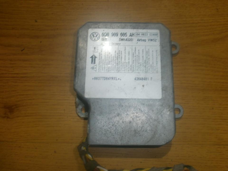 6Q0909605AH Volkswagen Caddy 2006 srs-turvatyynyn tietokone – turvatyynyn ohjausyksikkö