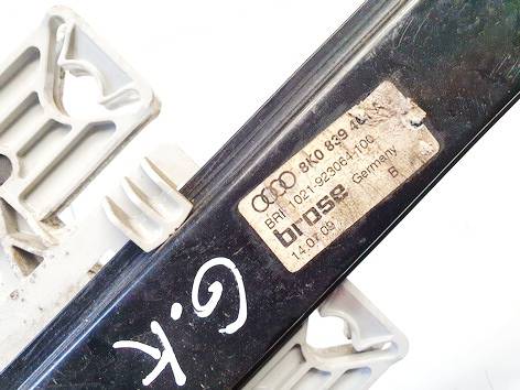 8K0839461A Audi Allroad 2008 Door winder mechanism (Window Regulator) - REAR LEFT - Thumbnail 2