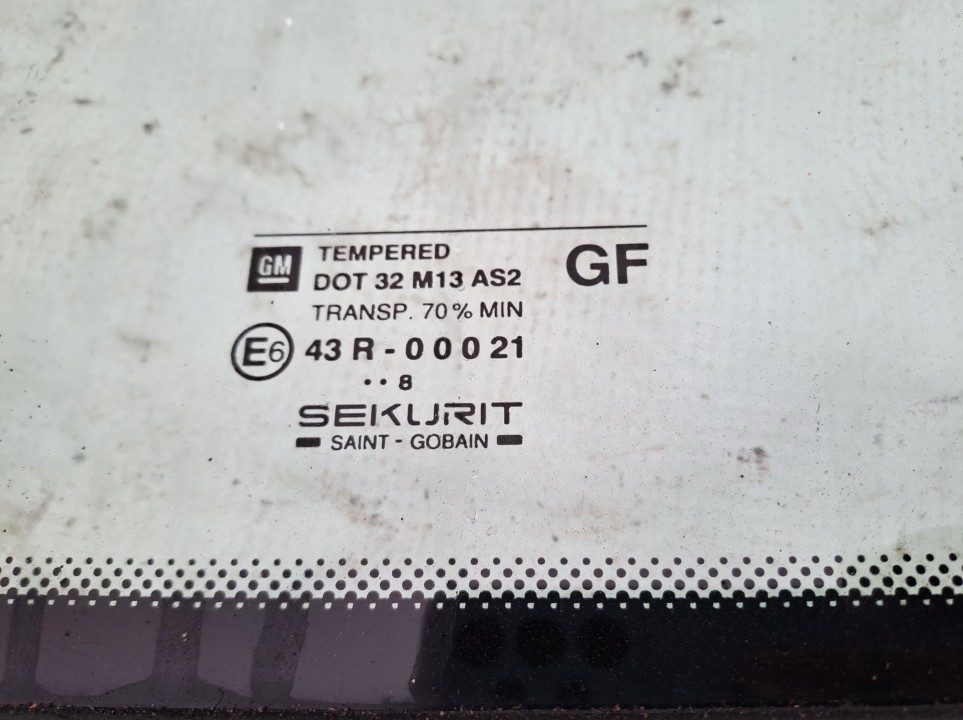 90559953 Opel Astra 1998 Corner quarter window glass - REAR LEFT - Thumbnail 3