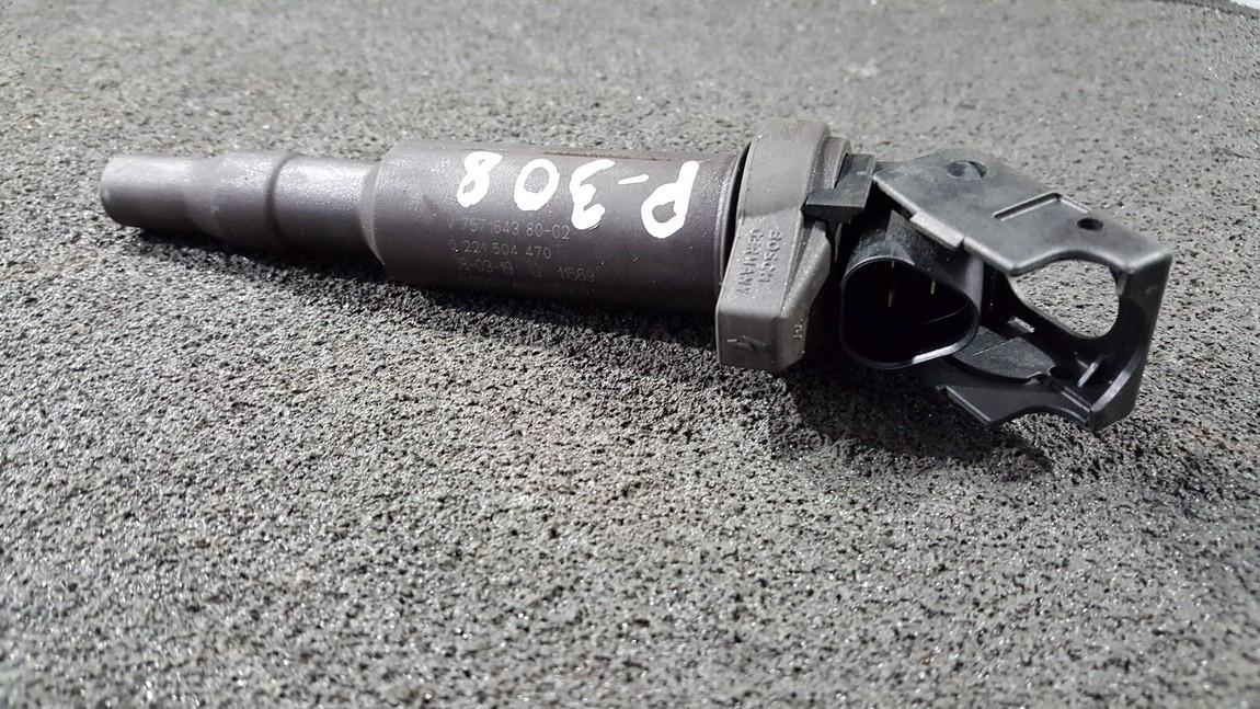 0221504470 75716438002, 75716438002 Ignition Coil Peugeot 308 2012 1.6L EIS00186432 Used