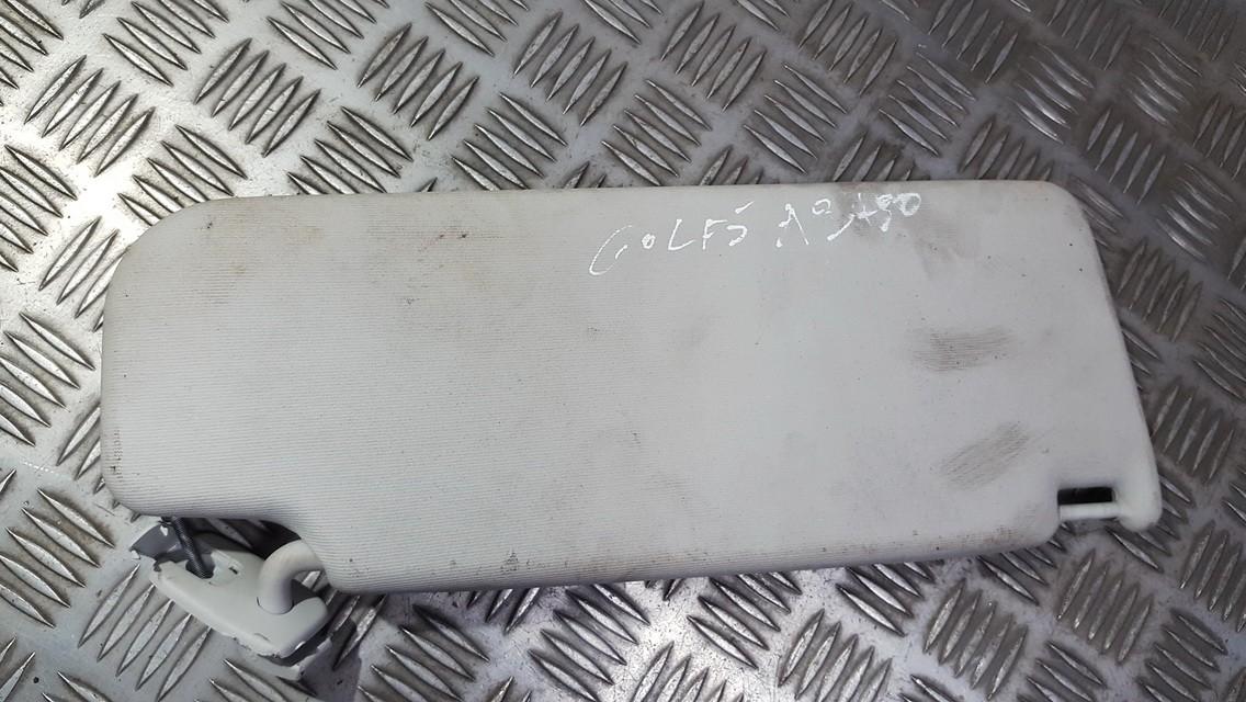 1K0857551 USED Sun Visor, With Light and Mirror and Clip Volkswagen