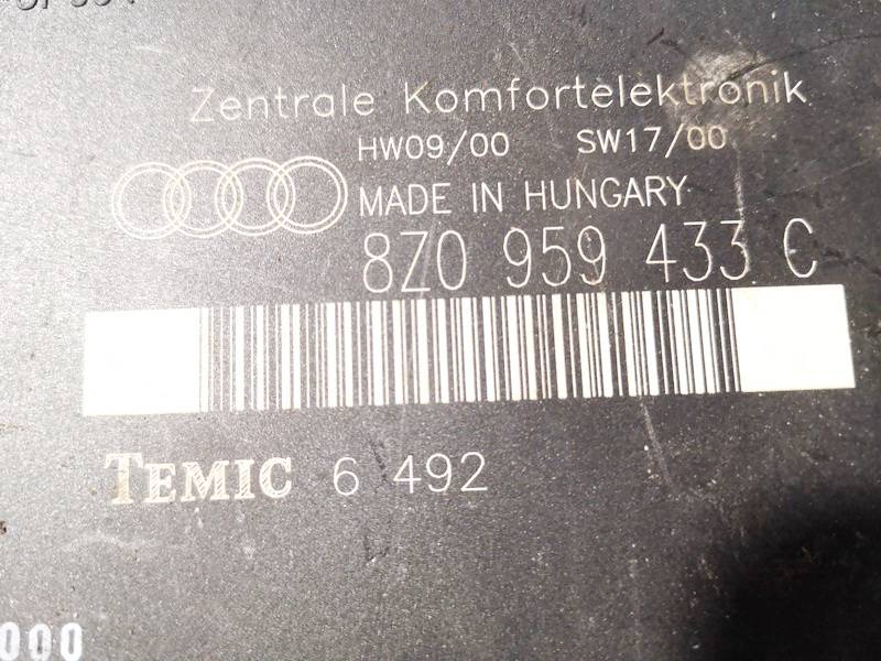 8Z0959433C Audi A2 2000 General Module Comfort Relay (Unit) - Thumbnail 3