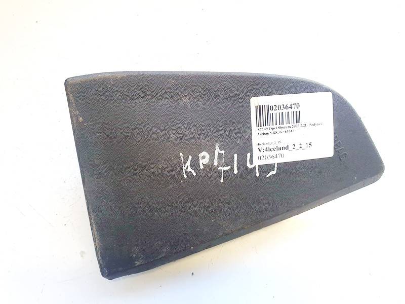 63743 Opel Signum 2002 Poduszka powietrzna fotela SRS