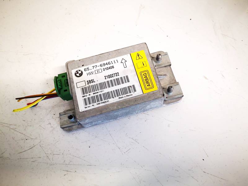 65776946111 BMW 7-Series 2004 Komputer SRS airbag – moduł sterujący poduszek powietrznych