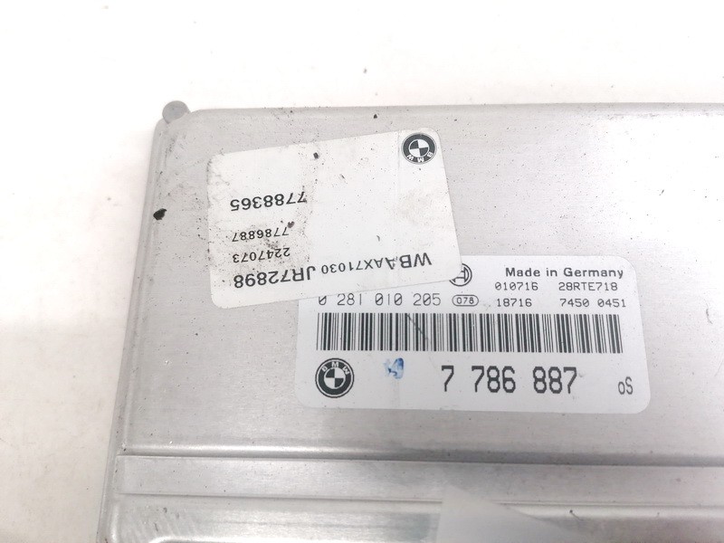 0281010205 BMW 3-Series 2001 ECU Engine Computer (Engine Control Unit) - Thumbnail 3