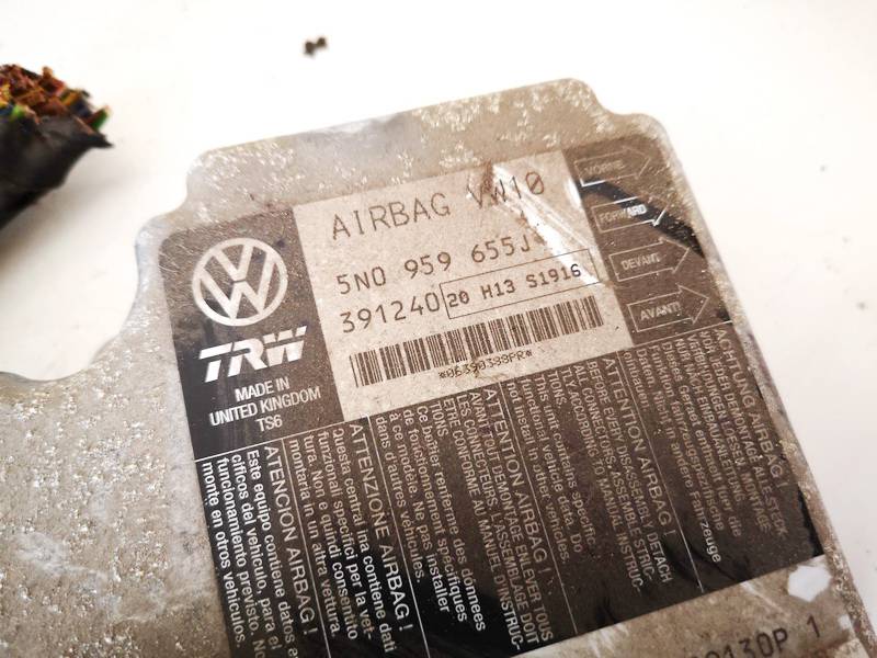 5N0959655J Volkswagen Passat 2009 Airbag crash sensors module - Thumbnail 2