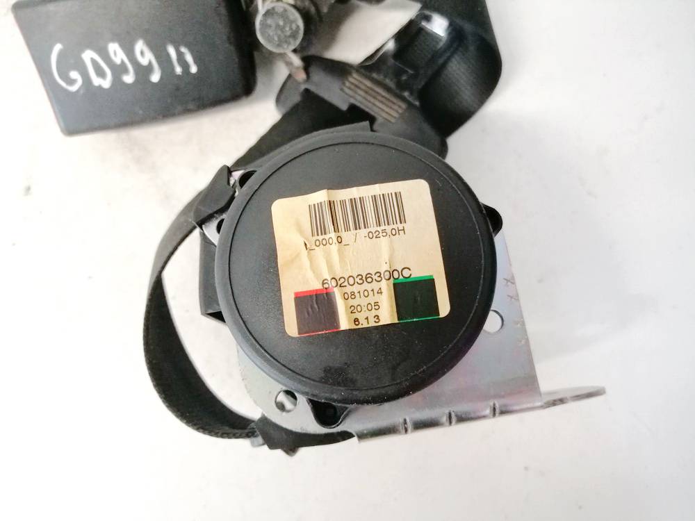 602036300C Skoda Octavia 2013 Seat belt - REAR RIGHT - Thumbnail 2
