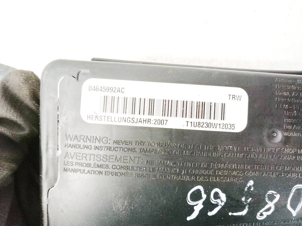 04645992AC Chrysler Sebring 2007 Sēdekļa drošības spilvens SRS - Thumbnail 3
