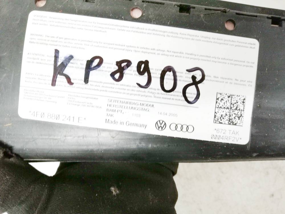 4F0880241E Audi A6 2006 Seat AIRBAG - Thumbnail 3