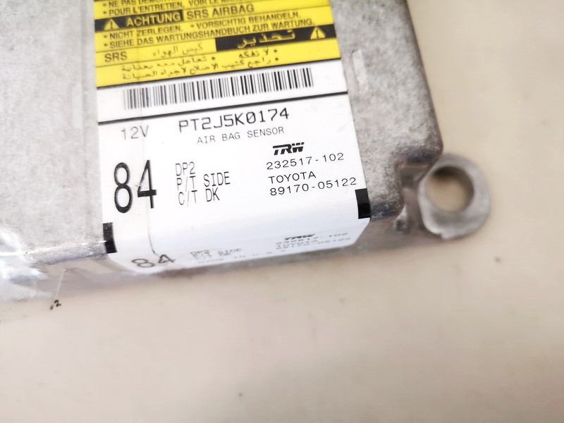 232517102 Toyota Avensis 2004 srs-turvatyynyn tietokone – turvatyynyn ohjausyksikkö - Thumbnail 2