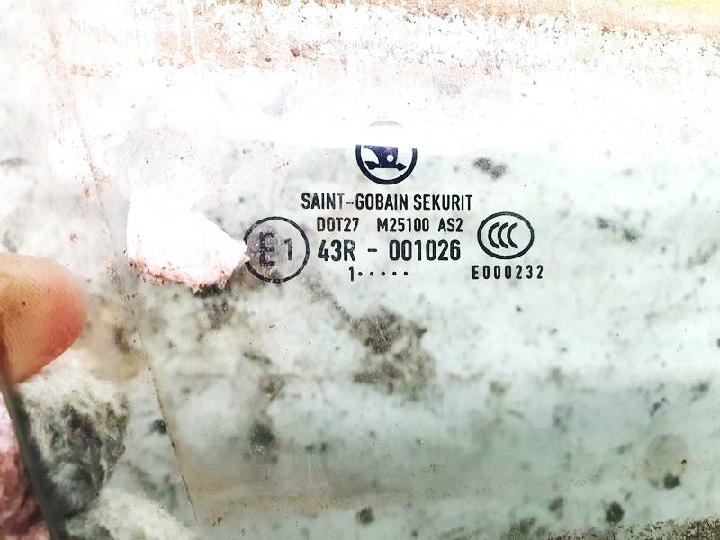 DOT27M25100AS2 Skoda Superb 2012 Door-Drop Glass - FRONT RIGHT - Thumbnail 3
