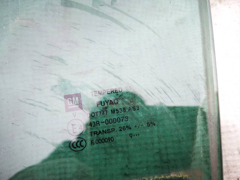 AS3 Opel Insignia 2010 Door-Drop Glass - REAR LEFT - Thumbnail 2