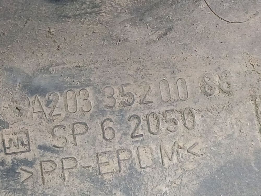 A2033520088 Mercedes-Benz C-CLASS 2002 Osłona podwozia - Thumbnail 4