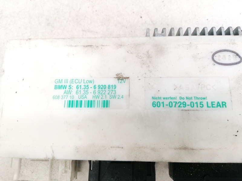 61356920819 BMW 5-Series 2002 General Module Comfort Relay (Unit) - Thumbnail 3
