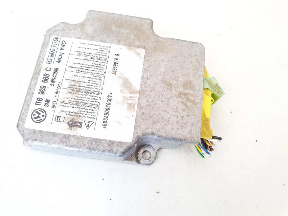 1T0909605C Volkswagen Touran 2005 Airbag crash sensors module - Thumbnail 2