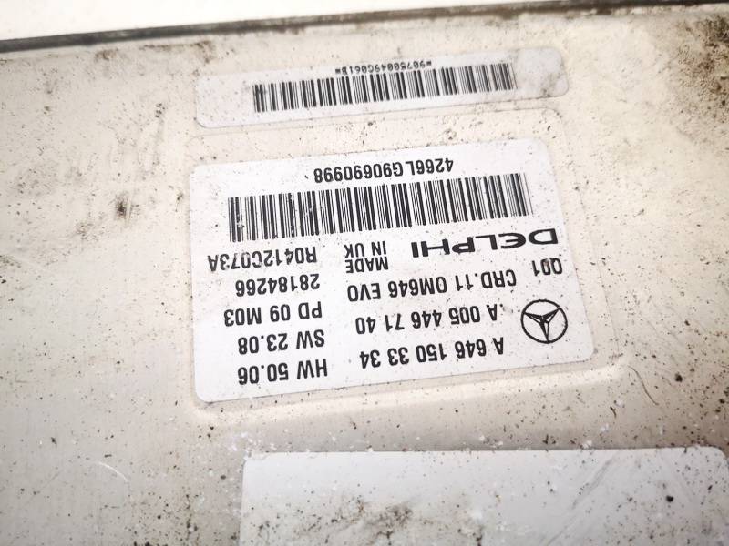 A6461503334 Mercedes-Benz C-CLASS 2009 ECU Engine Computer (Engine Control Unit) - Thumbnail 2