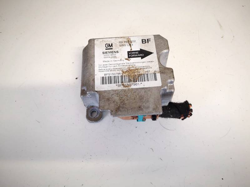 09229302 Opel Astra 2003 CENTRALITA AIRBAG