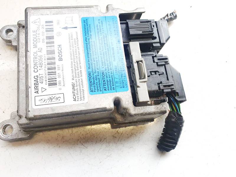 4M5T14B056AD Ford C-MAX 2005 SRS AIRBAG KOMPIUTERIS - ORO PAGALVIU VALDYMO BLOKAS - Thumbnail 2