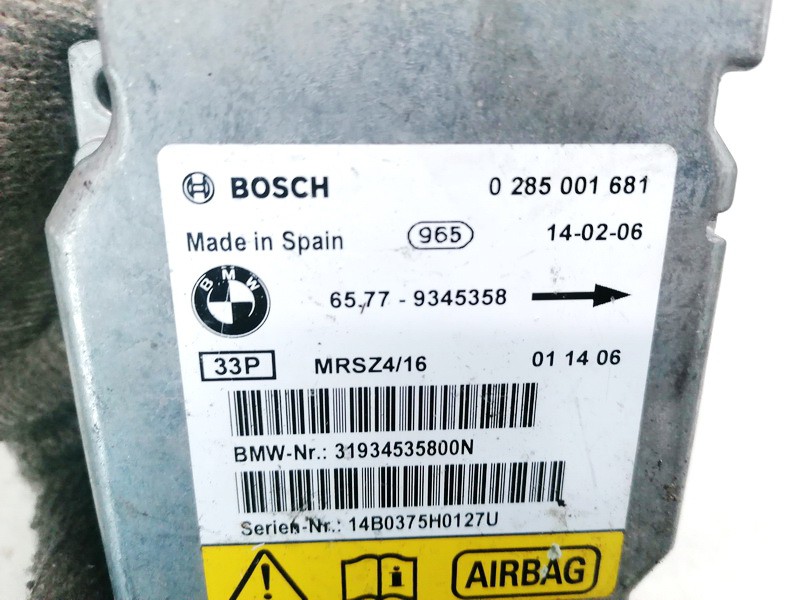 65776933238 BMW 3-Series 2004 Airbag crash sensors module - Thumbnail 3