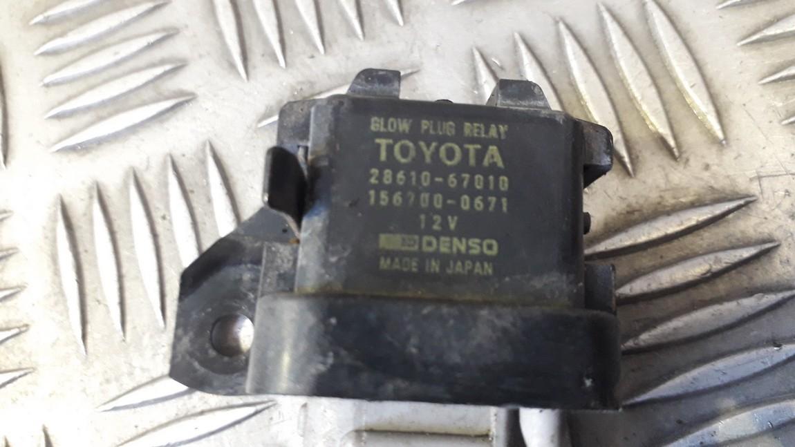 2861067010 2861067010, 1567000671 Glow plug relay Toyota Avensis Verso 2001 2.0L 15EUR