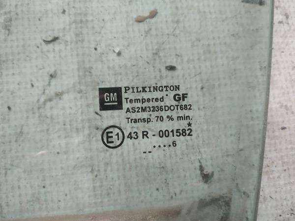 AS2 Opel Astra 2006 Szyba drzwi - TYLNE LEWE - Thumbnail 2