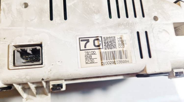 78100SNBG100 Honda Civic 2006 Nopeusmittari – mittaristo - Thumbnail 3