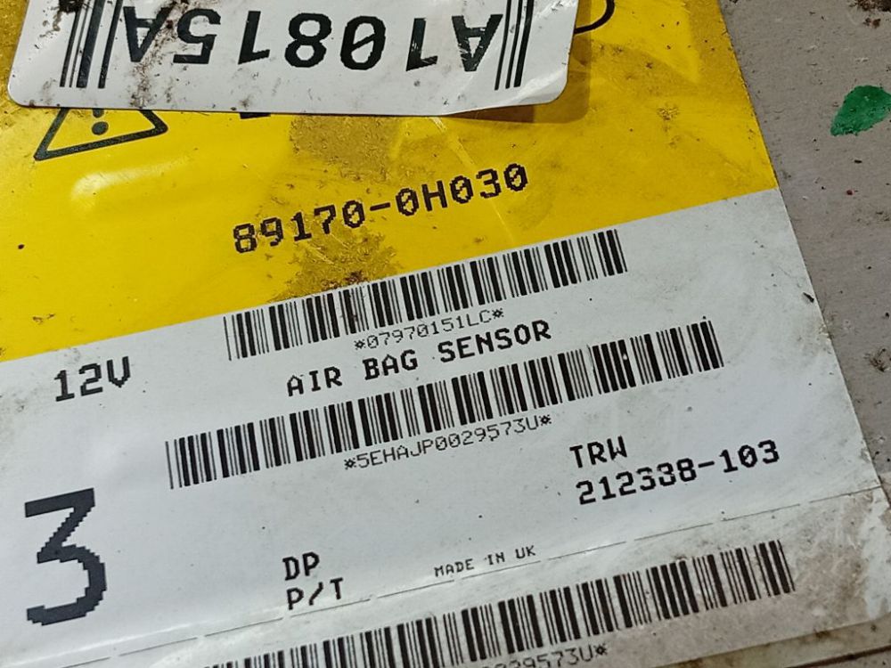 891700H030 Toyota Aygo 2007 Komputer SRS airbag – moduł sterujący poduszek powietrznych - Thumbnail 4