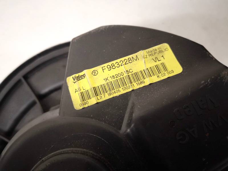 F983228M Volkswagen Touran 2005 Heater blower assy - Thumbnail 3