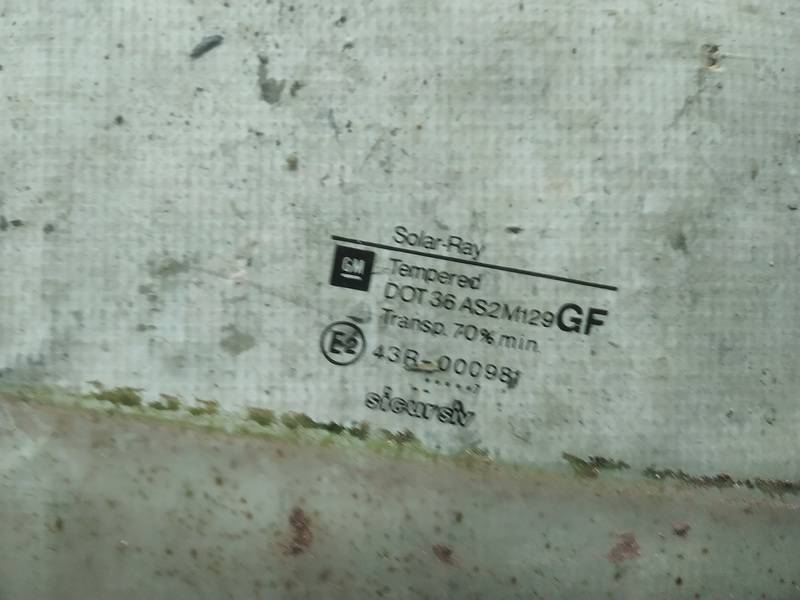 AS2 Opel Omega 1997 Door-Drop Glass - FRONT LEFT - Thumbnail 2