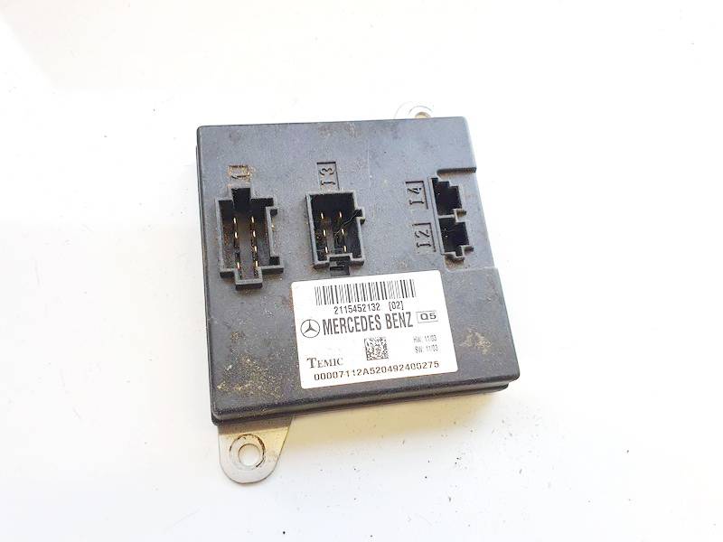 2115452132 Mercedes-Benz E-CLASS 2004 General Module Comfort Relay (Unit)