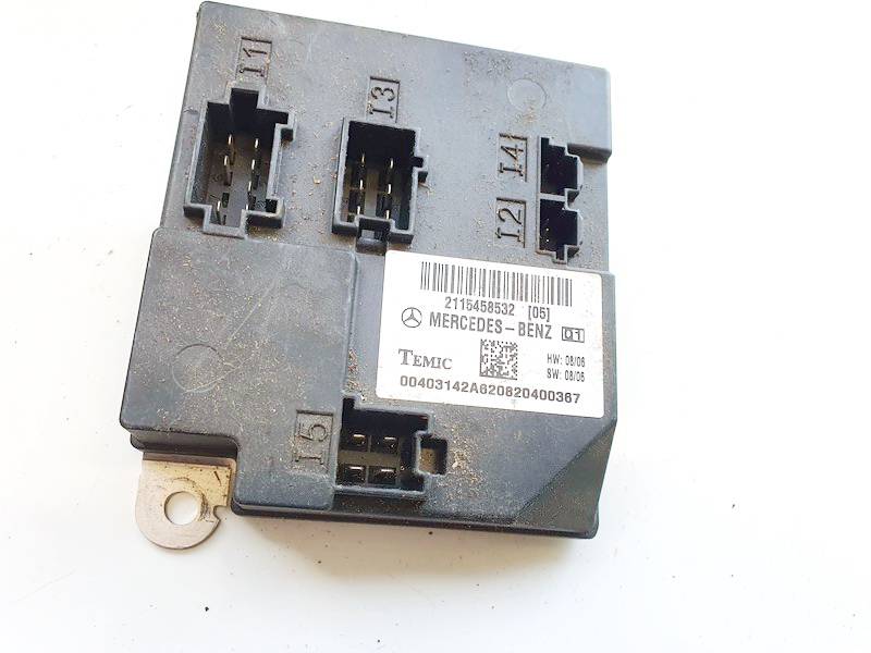 2115458532 Mercedes-Benz CLS-CLASS 2007 General Module Comfort Relay (Unit) - Thumbnail 2