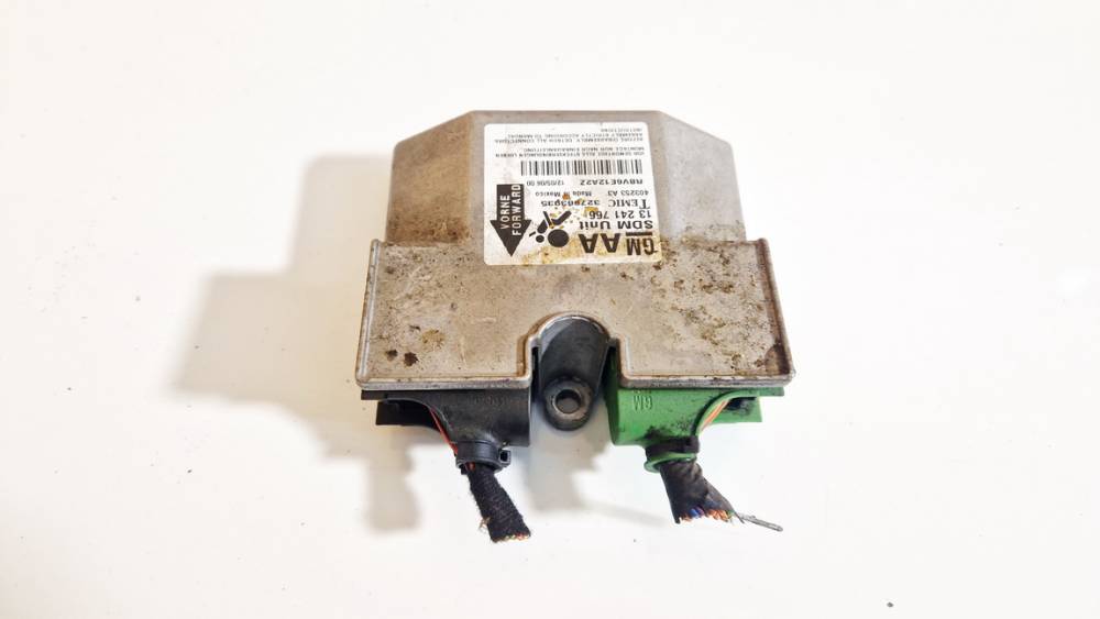 13241766 Opel Zafira 2006 SRS gaisa spilvena dators – gaisa spilvenu vadības bloks