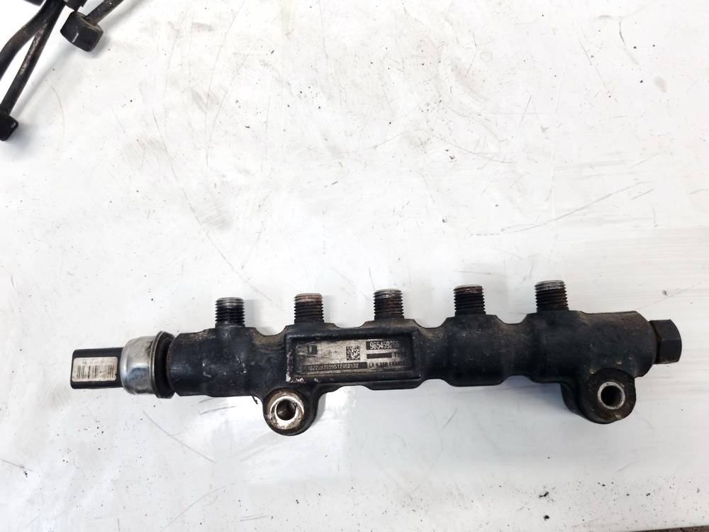 9654592680 Peugeot 407 2005 Fuel injector rail (injectors)(Fuel distributor)