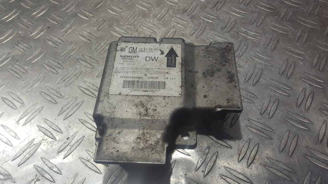 13170590 Opel Vectra 2003 Airbag crash sensors module